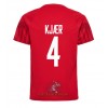 Officiële Voetbalshirt Denemarken Simon Kjaer 4 Thuis WK 2022 - Heren